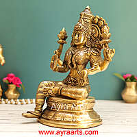 Brass Lakshmi Devi Idol - 10 Inch Height