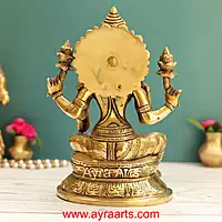 Brass Lakshmi Devi Idol - 10 Inch Height