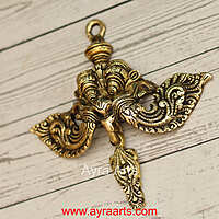 Brass Wall Hanging Yali - 7 Inch Length