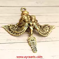 Brass Wall Hanging Yali - 7 Inch Length