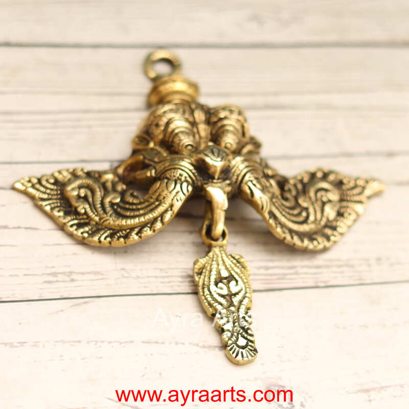 Brass Wall Hanging Yali - 7 Inch Length