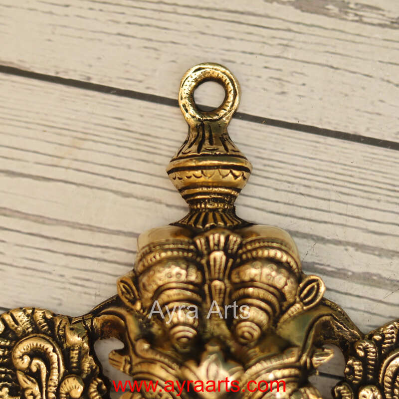 Brass Wall Hanging Yali - 7 Inch Length