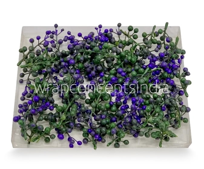 Purple & Green Big Baby Breath Florets