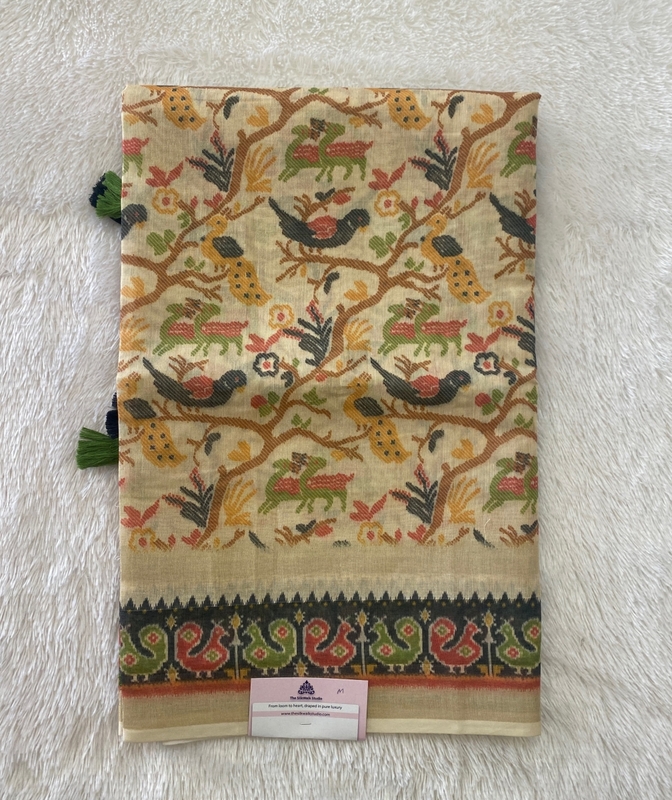 Vidhya – The Tussar Saree with Ikkat Border SWS231