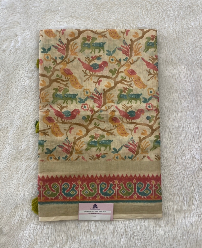 Vidhya – The Tussar Saree with Ikkat Border SWS231