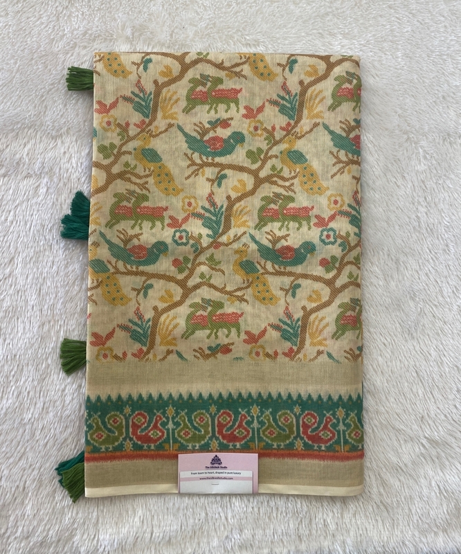 Vidhya – The Tussar Saree with Ikkat Border SWS231