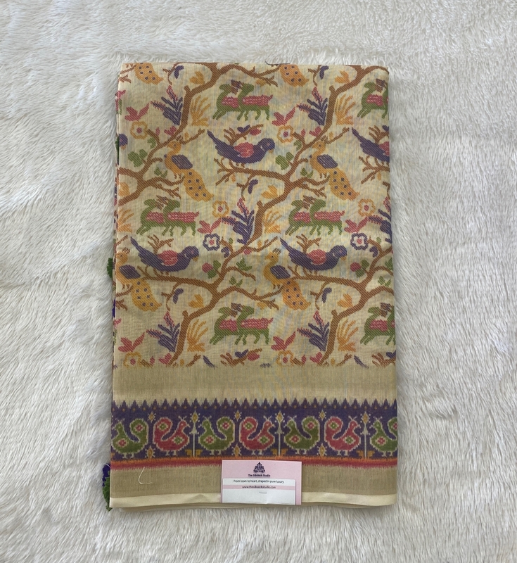 Vidhya – The Tussar Saree with Ikkat Border SWS231