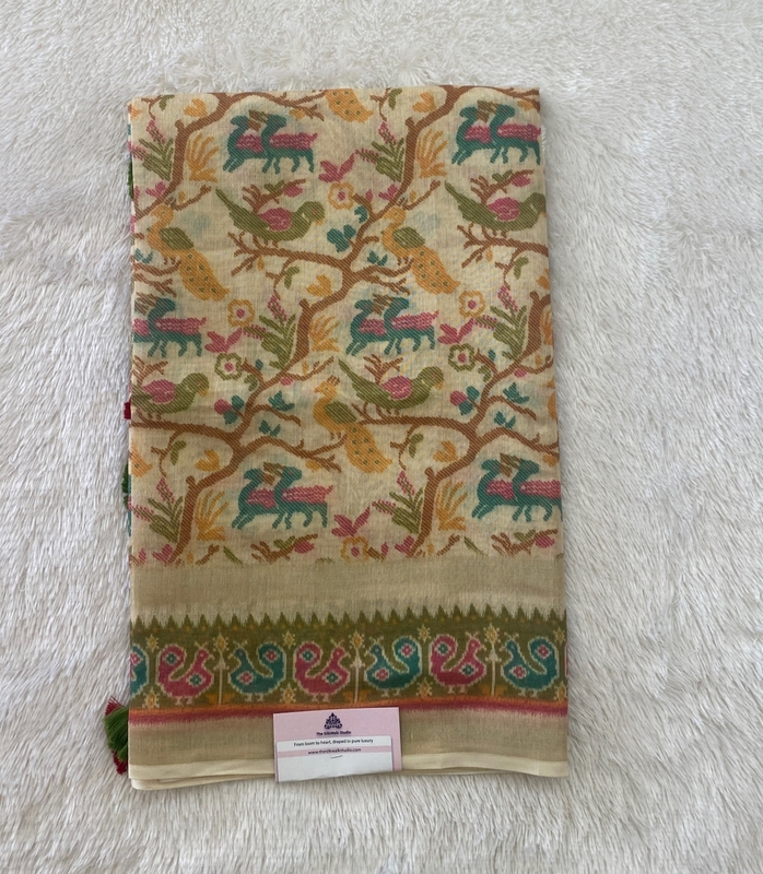 Vidhya – The Tussar Saree with Ikkat Border SWS231