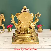 Asta Vinayaka Ganesh Idol In Brass - 13 Inch Height