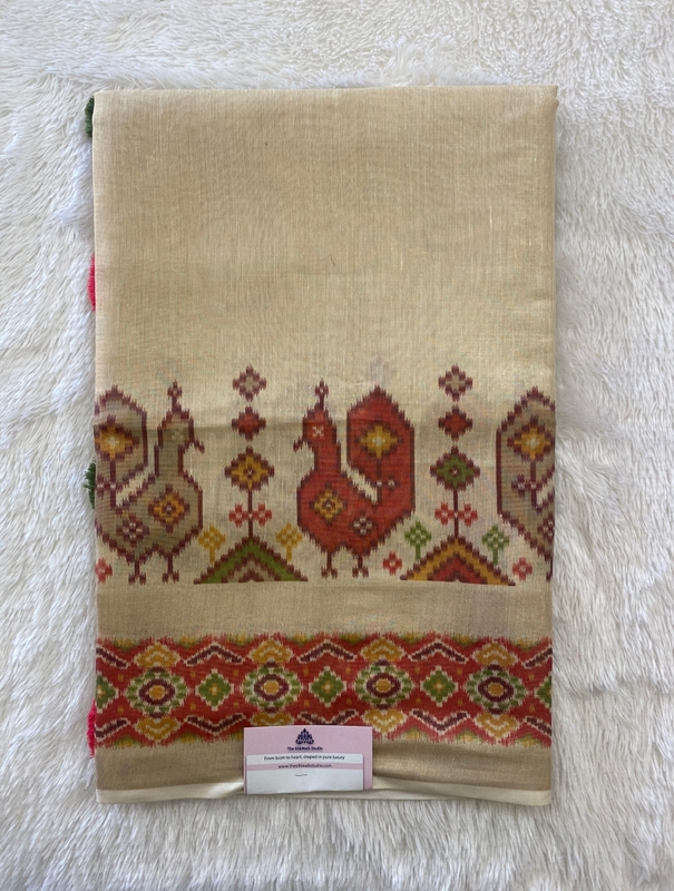 Vidhya – The Tussar Saree with Ikkat Border SWS230