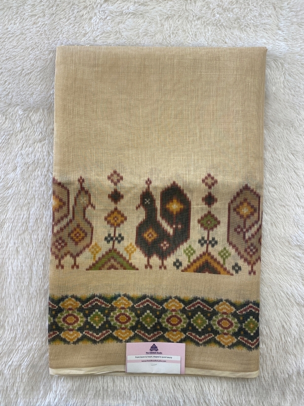 Vidhya – The Tussar Saree with Ikkat Border SWS230