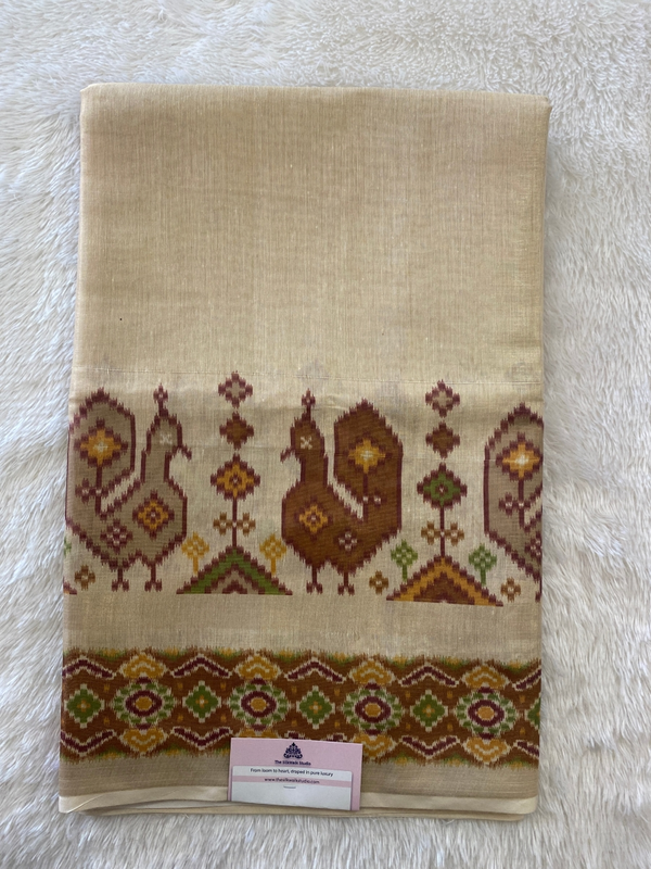 Vidhya – The Tussar Saree with Ikkat Border SWS230