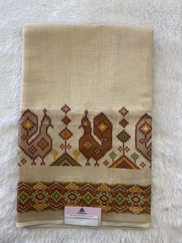 Vidhya – The Tussar Saree with Ikkat Border SWS230