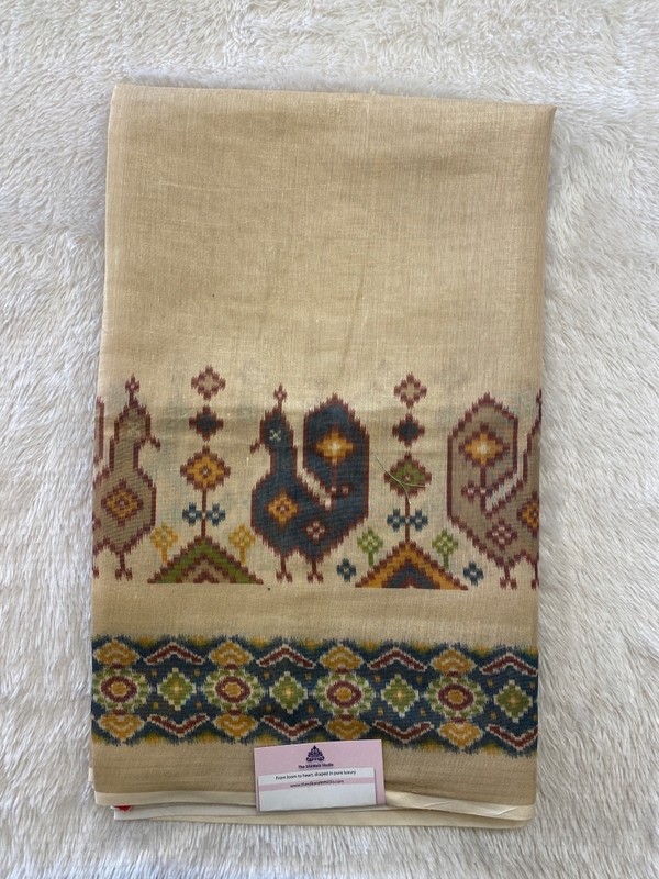 Vidhya – The Tussar Saree with Ikkat Border SWS230