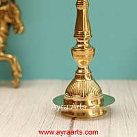 Traditional Brass Surya Deep Panchmukhi Peacock Deepak 5 Wick Oil Lamp
