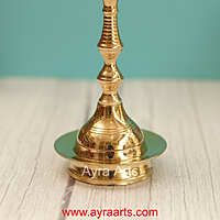 Traditional Brass Kerala Fancy Panchmukhi Peacock More Murga Deepak 5 Wicks Oil Lamp