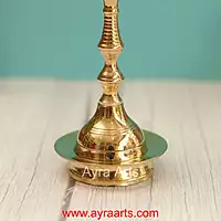 Traditional Brass Kerala Fancy Panchmukhi Peacock More Murga Deepak 5 Wicks Oil Lamp