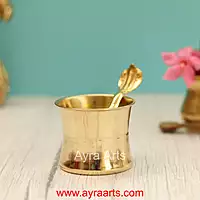 Pure Brass Panchapatra Punchpatra - 2 Inch Height
