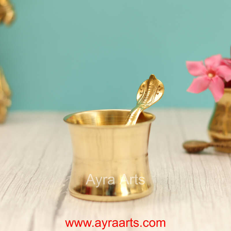 Pure Brass Aachmani Uddharani - 4.5 Inch Length