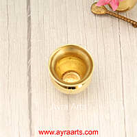 Pure Brass Small Mini Pooja Kalash Lota Jal Patra - 2.2 inch Height