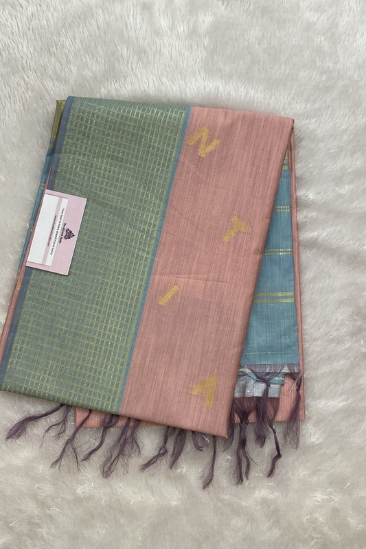 Sarah - Semi Linen Tussar Sarees -SWS533