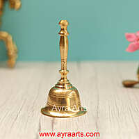 Brass Bell for Pooja Mandir - 3.5 Inch Height