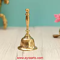 Brass Bell for Pooja Mandir - 5 Inch Height