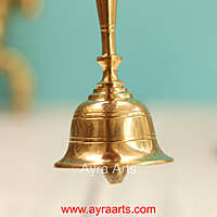 Brass Bell for Pooja Mandir - 5 Inch Height
