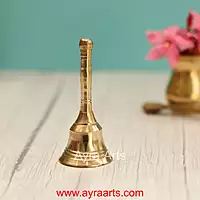 Brass Bell for Pooja Mandir - 4 Inch Height