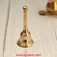 Brass Bell for Pooja Mandir - 4 Inch Height
