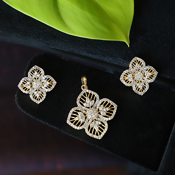 Lord Ganesha Pendant  and earing