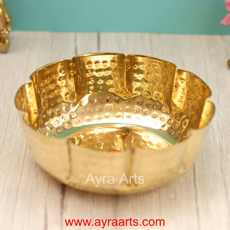 Brass Carving Bowl for Home Decoration