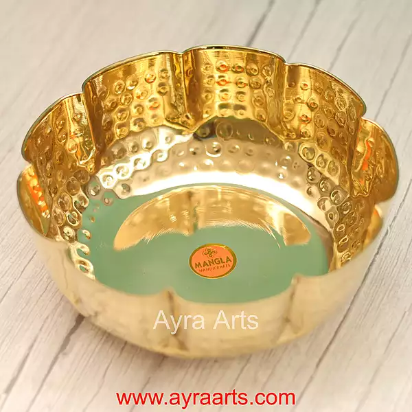 Brass Carving Bowl for Home Decoration