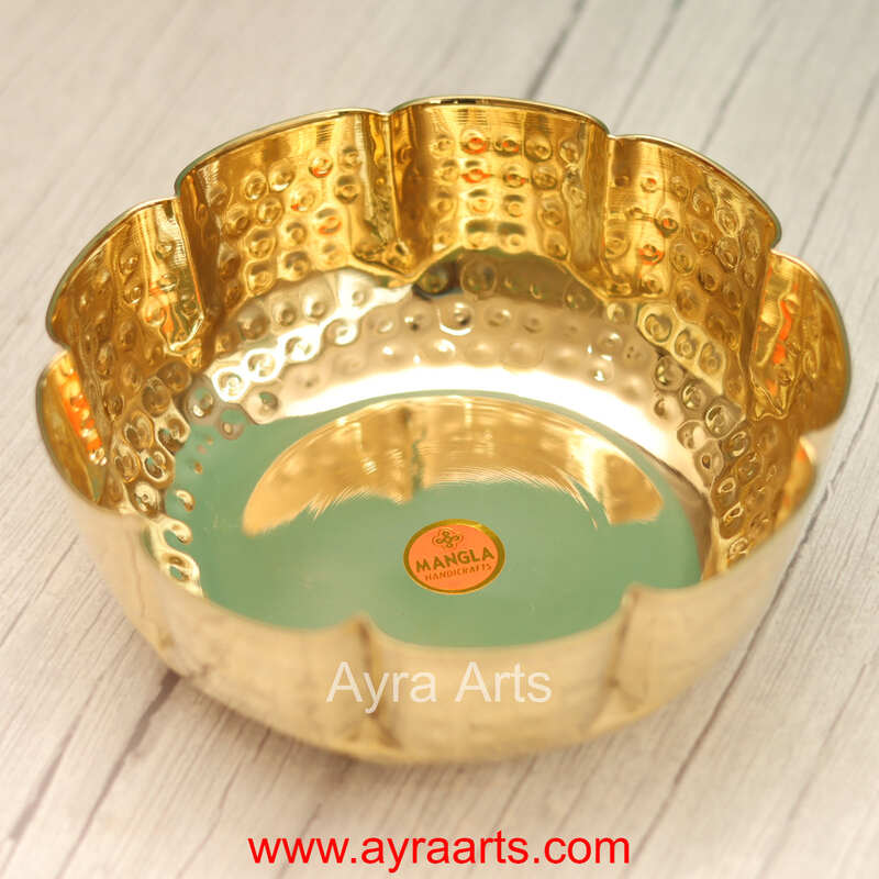 Brass Carving Bowl for Home Decoration