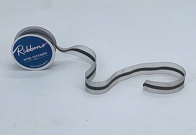 Sheer Ribbon with Centre Strip - Lilac