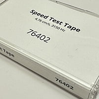Speed Test Tape for Calibrating Cassette Deck - 0.15″ (3.81 mm), 4.76 cm/s, 3150 Hz - 76402 Speed Test Tape for Calibrating Cassette Deck - 0.15″ (3.81 mm), 4.76 cm/s, 3150 Hz - 76402