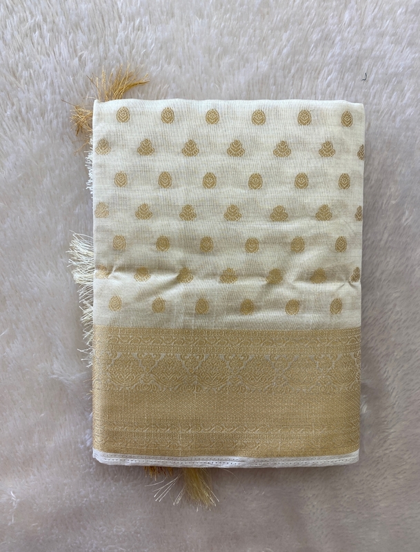 Meenakshi – The Tussar Saree With Small Dots SWS228