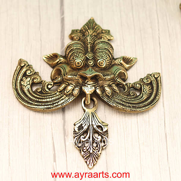 Brass Wall Hanging Yali - 7.5 Inch Length