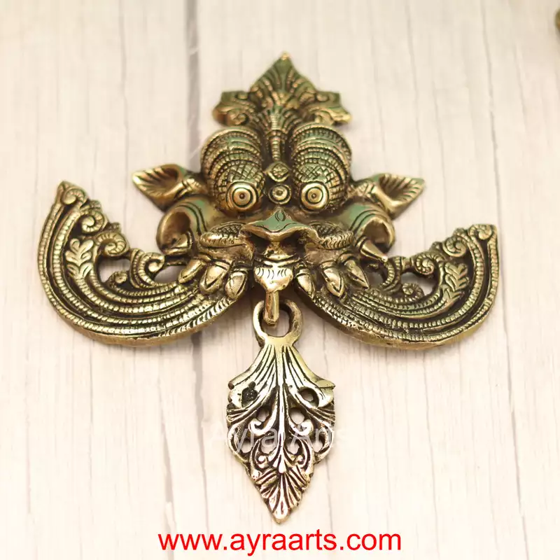 Brass Wall Hanging Yali - 7.5 Inch Length