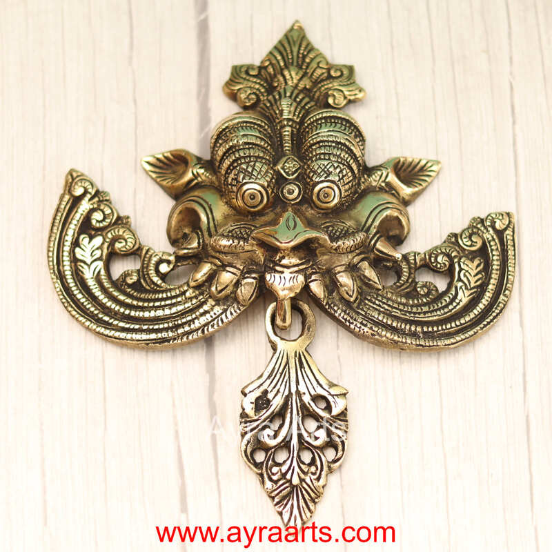 Brass Wall Hanging Yali - 7.5 Inch Length