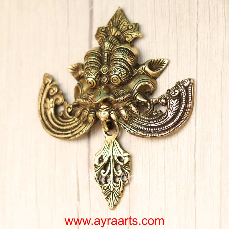 Brass Wall Hanging Yali - 7.5 Inch Length