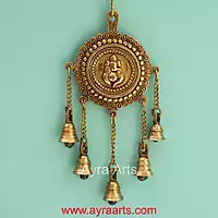 Brass Ganesh Latkan Wall Hanging - 5.5 Inch Lenght