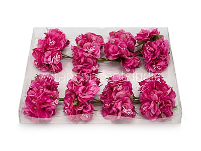 Fuchsia Pink Flower On Stick with Pollen