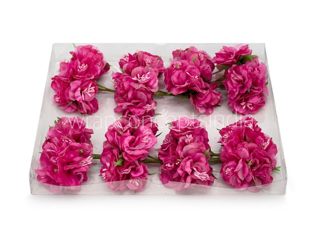 Fuchsia Pink Flower On Stick with Pollen