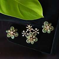 AD stone pendent and earing