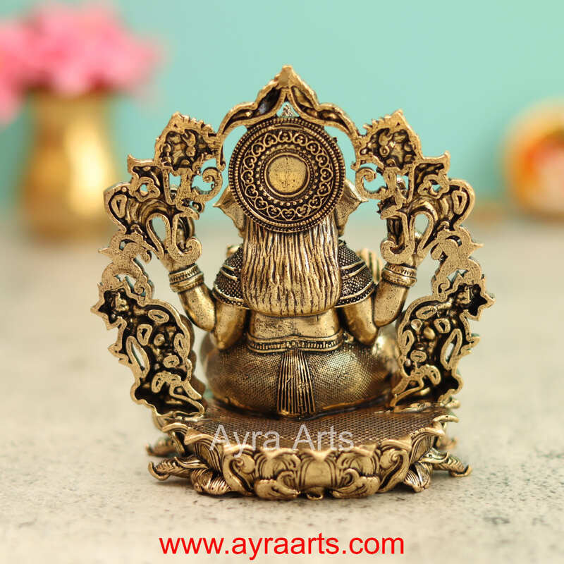 Premium Brass Ganesha 4 Inch Height