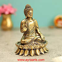 Premium Brass Buddha 4.2 Inch Height