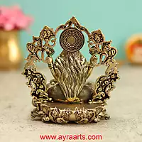 Premium Brass Lakshmi Devi Idol 4 Inch Height