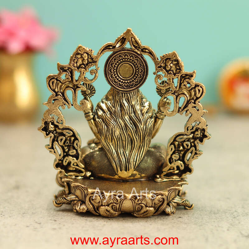 Premium Brass Lakshmi Devi Idol 4 Inch Height