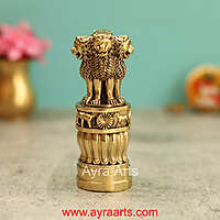Premium Brass Ashoka Pillar 4 Inch Height